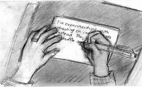 580x358 Sketches What Index Cards Are Teaching Me About Drawing - Index Sketch