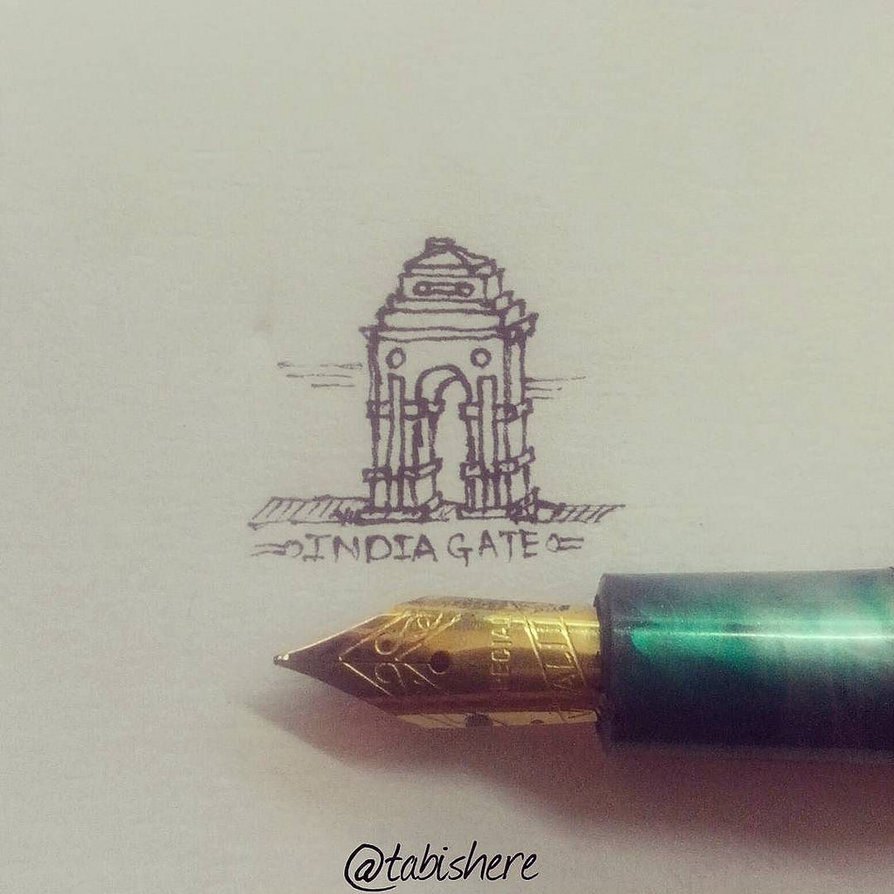 894x894 Quick Sketch... India Gate ) - India Gate Sketch