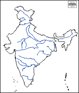 Atlas India Map Sketch