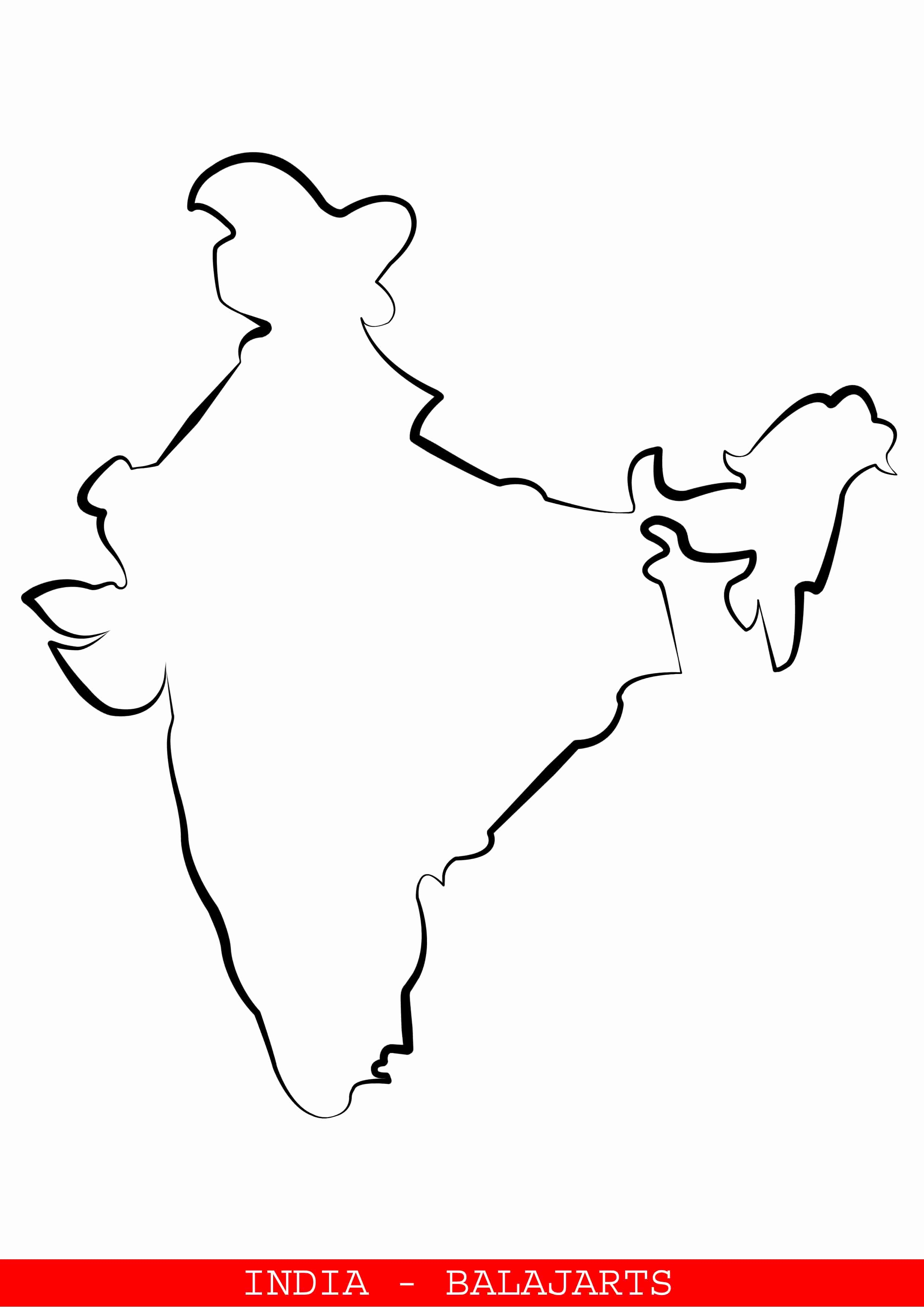How To Draw India Map On Chart