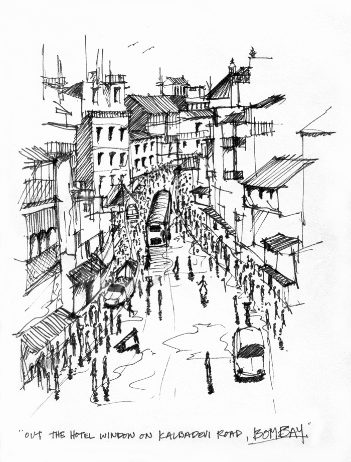 700x921 India Trip Sketches - India Sketch