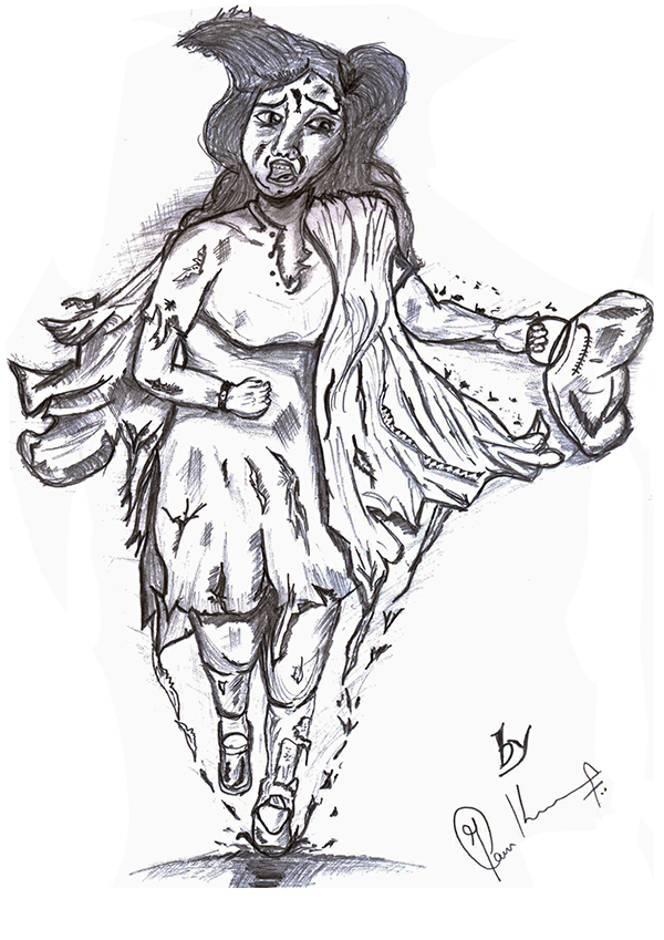 600x849 Pencil Sketch Aganist Rapism India On Behance - India Sketch