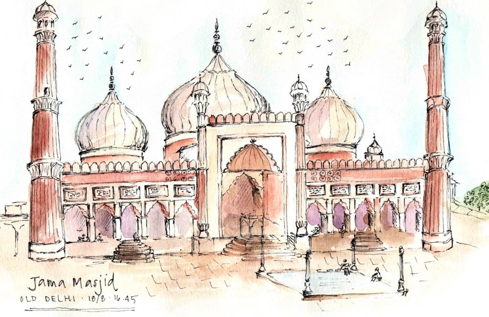 1000x648 Sketching India In Praise Of Timeless Places. - India Sketch