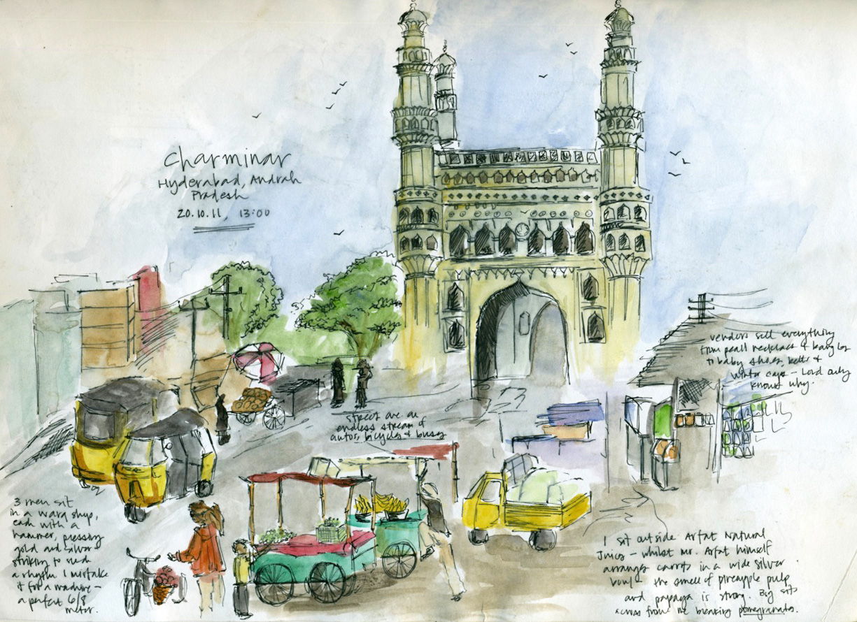 1225x890 Sketching The Subcontinent - India Sketch