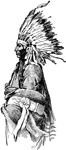 284x640 Indian Chief Clipart Etc - Indian Chief Sketch