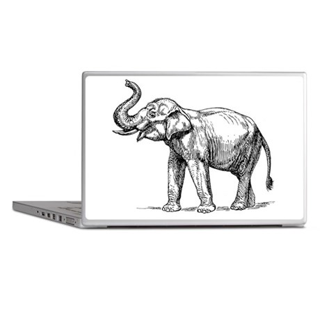 460x460 Indian Elephant Laptop Skins - Indian Elephant Sketch