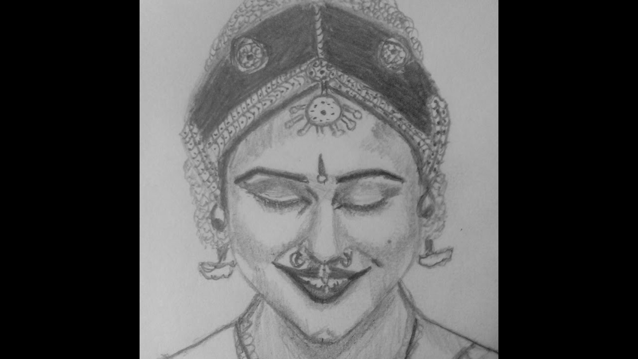 Indian Face Sketch at PaintingValley.com | Explore collection of Indian ...