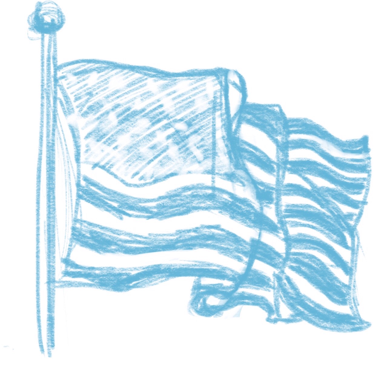 1278x1278 Drawn Flag Sketch - Indian Flag Sketch