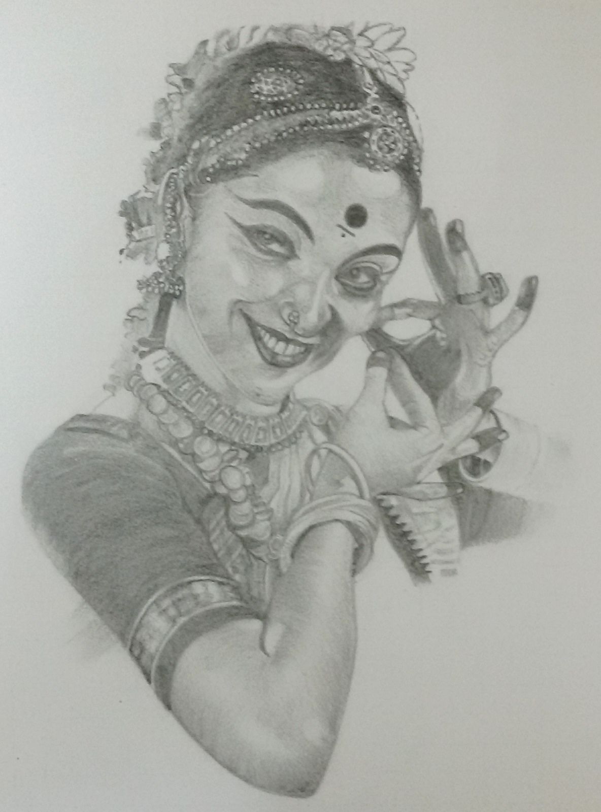 1184x1600 Pencil Sketch Of An Indian Girl. Traditional. Dancing Women. My - Indian Girl Sketch