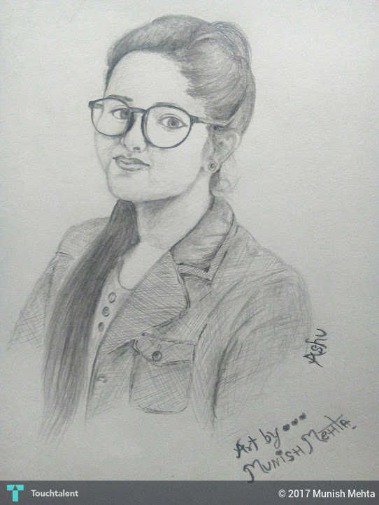 542x723 Beautiful Indian Girl Sketch Touchtalent - Indian Girl Sketch