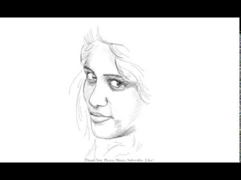 480x360 How To Draw A Beautiful Indian Girl Yzarts Yzarts - Indian Girl Sketch