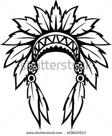 386x470 Indian Headdress Clipart Elegant Sketch Love Paris Eiffel Tower - Indian Headdress Sketch