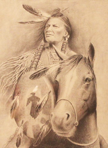 366x500 Indian Horse Drawings - Indian Horse Sketch