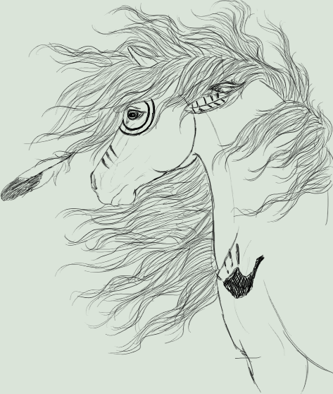 473x558 Indian Pony Sketch By Arienravyn - Indian Horse Sketch