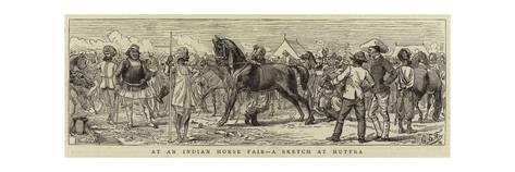 473x158 At An Indian Horse Fair, A Sketch - Indian Horse Sketch