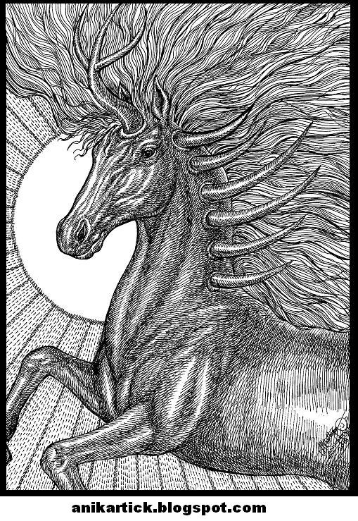 509x739 Horse Drawing - Indian Horse Sketch