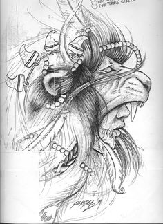 236x324 The 23 Best Indian Warrior Tattoo Drawings Images - Indian Tattoo Sketch
