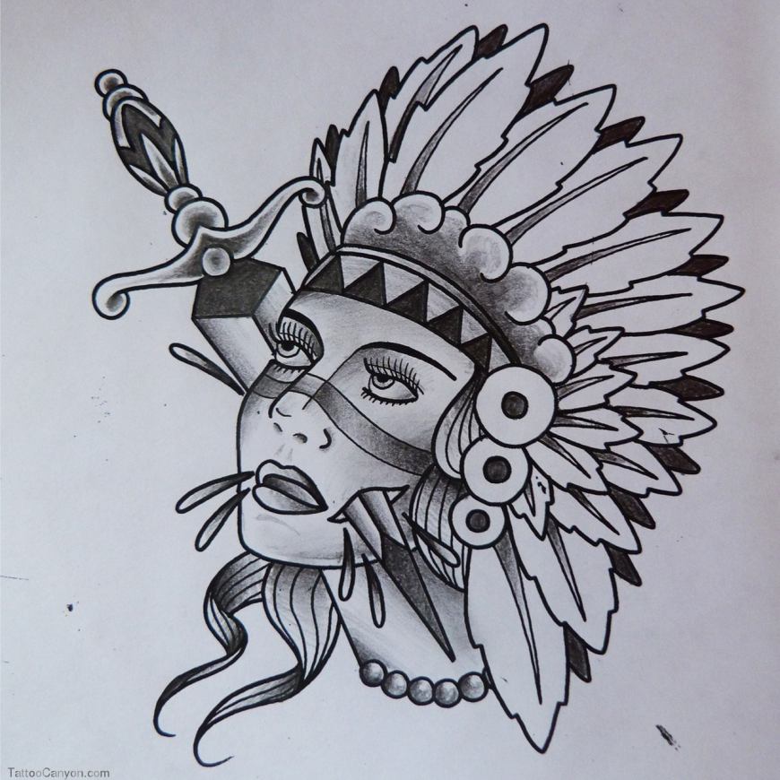 870x870 17 Indian Tattoo Designs, Samples And Inspirational Ideas - Indian Tattoo Sketch