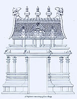 154x199 Hindu Temple Architecture - Indian Temple Sketch