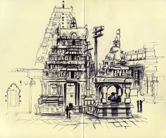 236x197 29 Best Hindu Temple Illustrations Images Hindu - Indian Temple Sketch