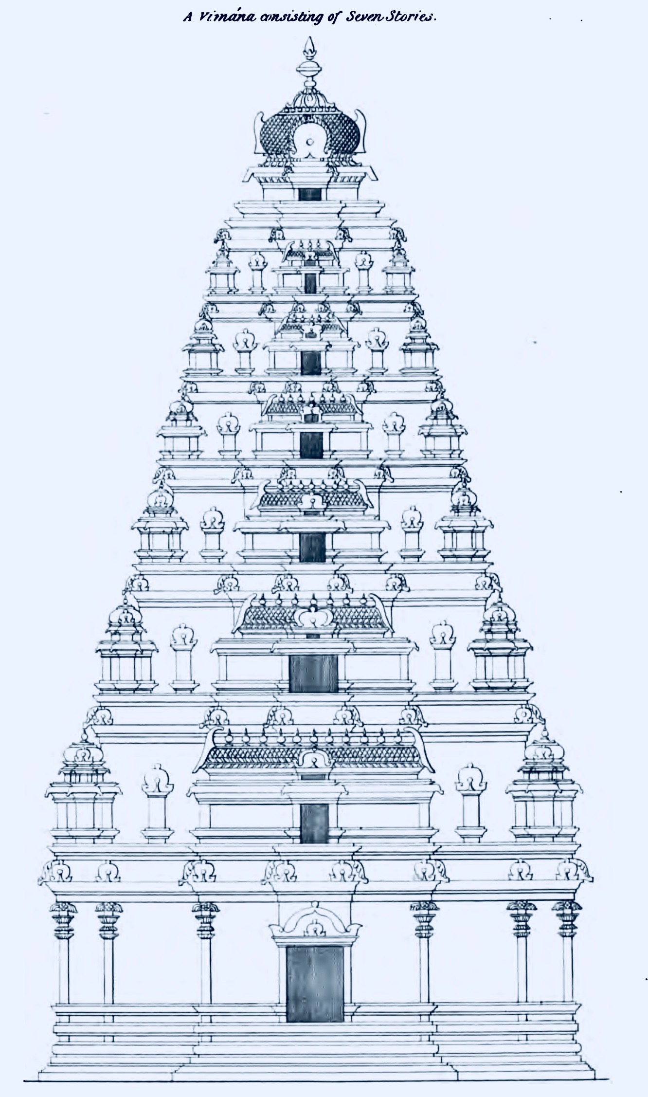 Indian Temple Sketch at Explore collection of