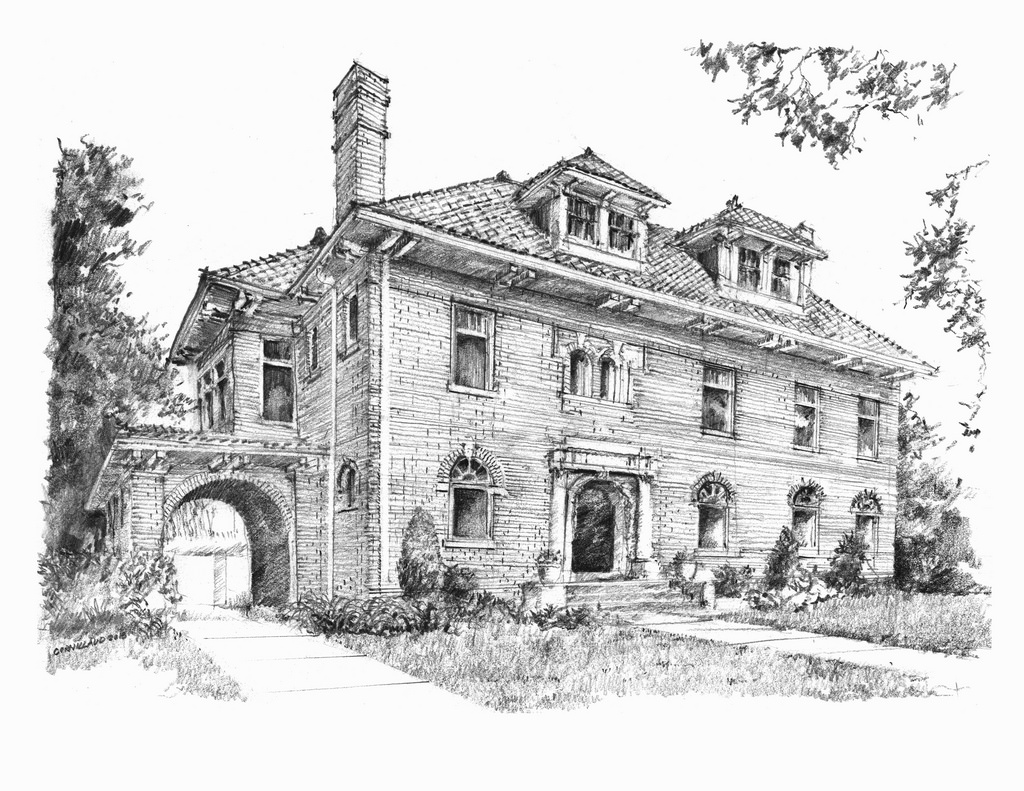 Indian Village Sketch