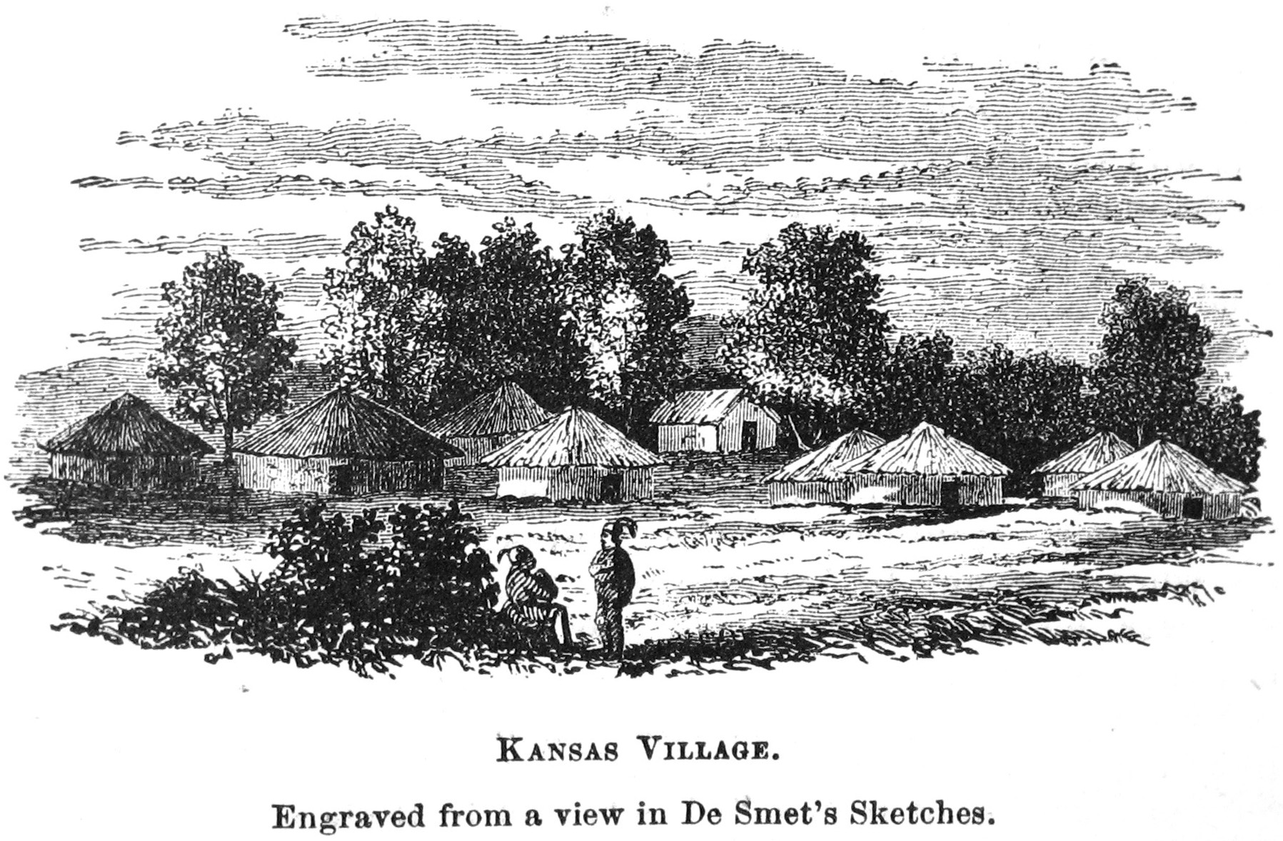 1797x1179 Filekansas Indian Village Barber 1865p637 Cropped.jpg - Indian Village Sketch