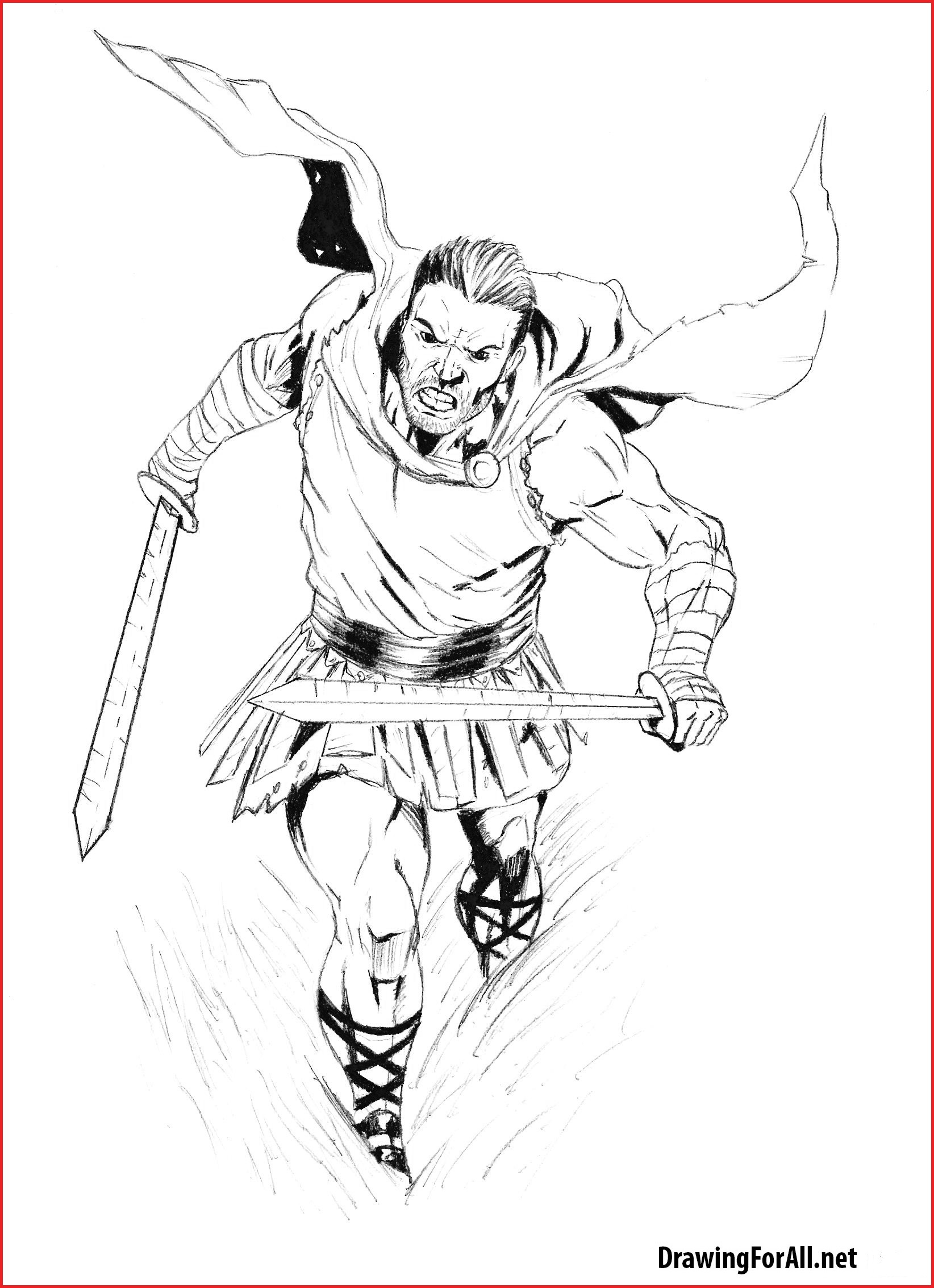 1644x2266 How To Draw A Realistic Indian Warrior Archives - Indian Warrior Sketch