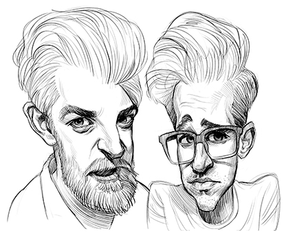 419x338 Rhett And Link - Individual Sketch