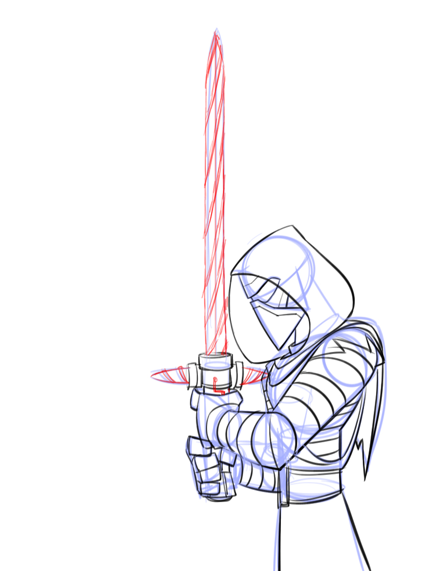 867x1118 How To Draw Kylo Ren, Disney Infinity Style - Infinity Sketch