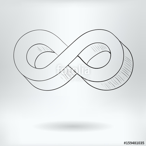 500x500 Cartoon Symbol Of Infinity - Infinity Sketch