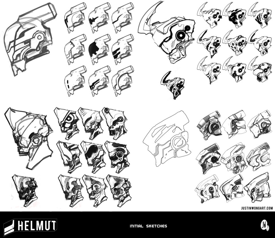 961x832 Helmut - Initial Sketches