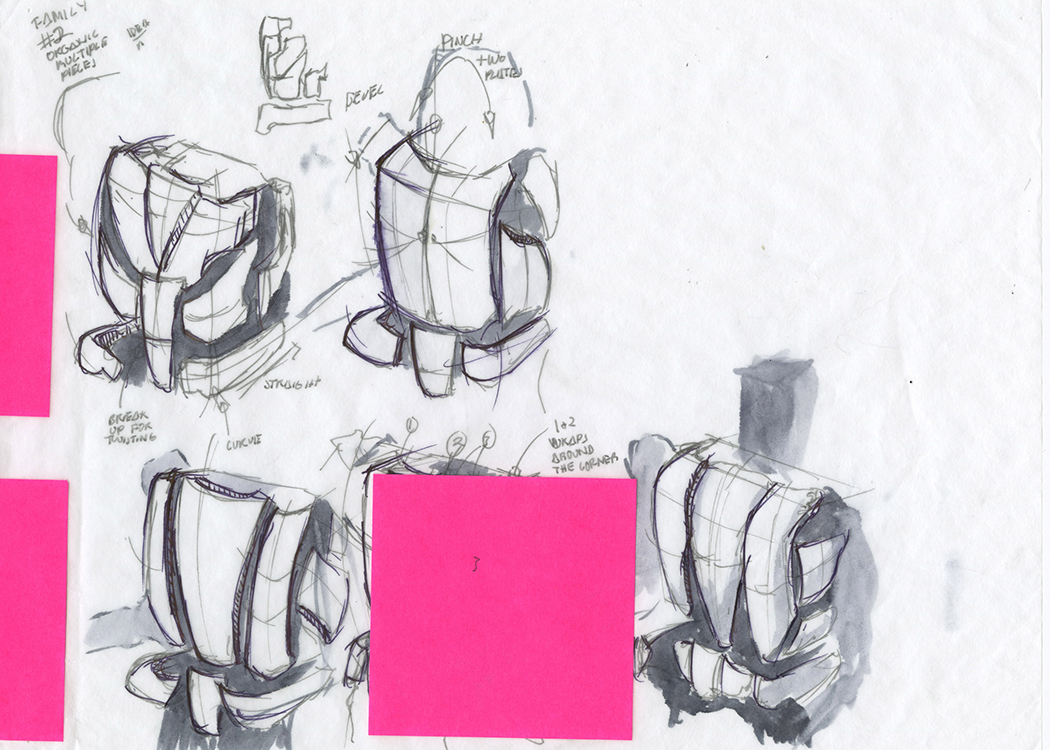 1050x750 Initial Sketches Virginia Tech Humanoid Robot - Initial Sketches