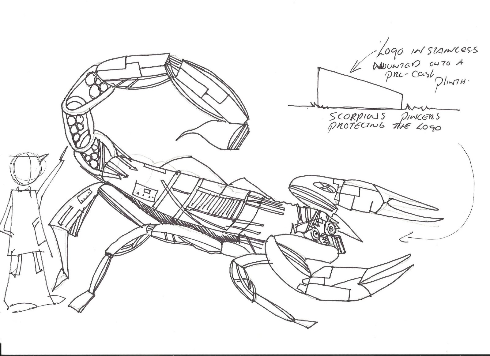 1600x1163 Public Artwork Sheffield Forgemasters International Drawing - Initial Sketches