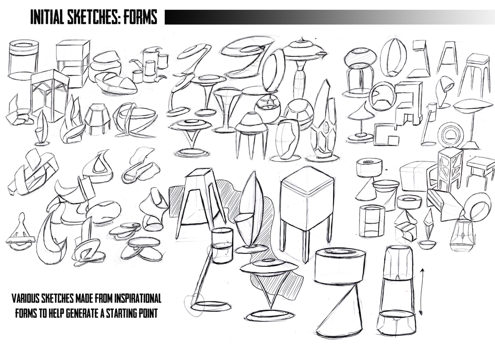 1000x707 Spooks Lamp Collection 408 Designs - Initial Sketches