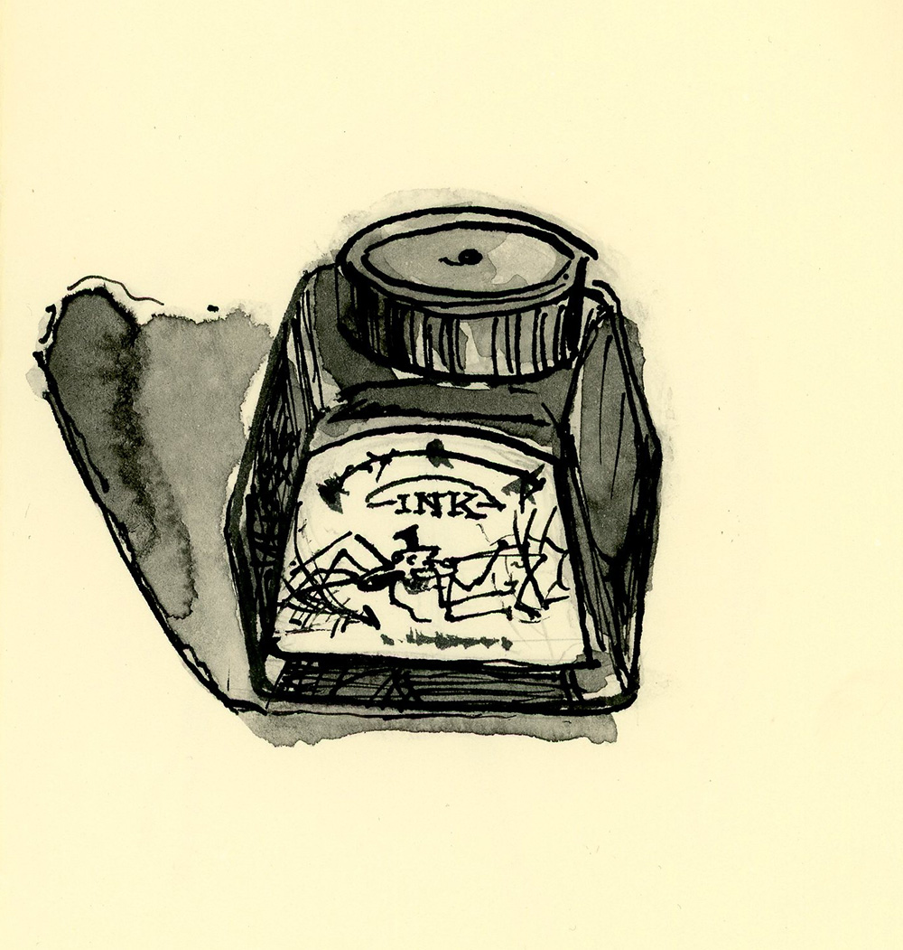 1000x1051 Ink Bottle - Ink Bottle Sketch
