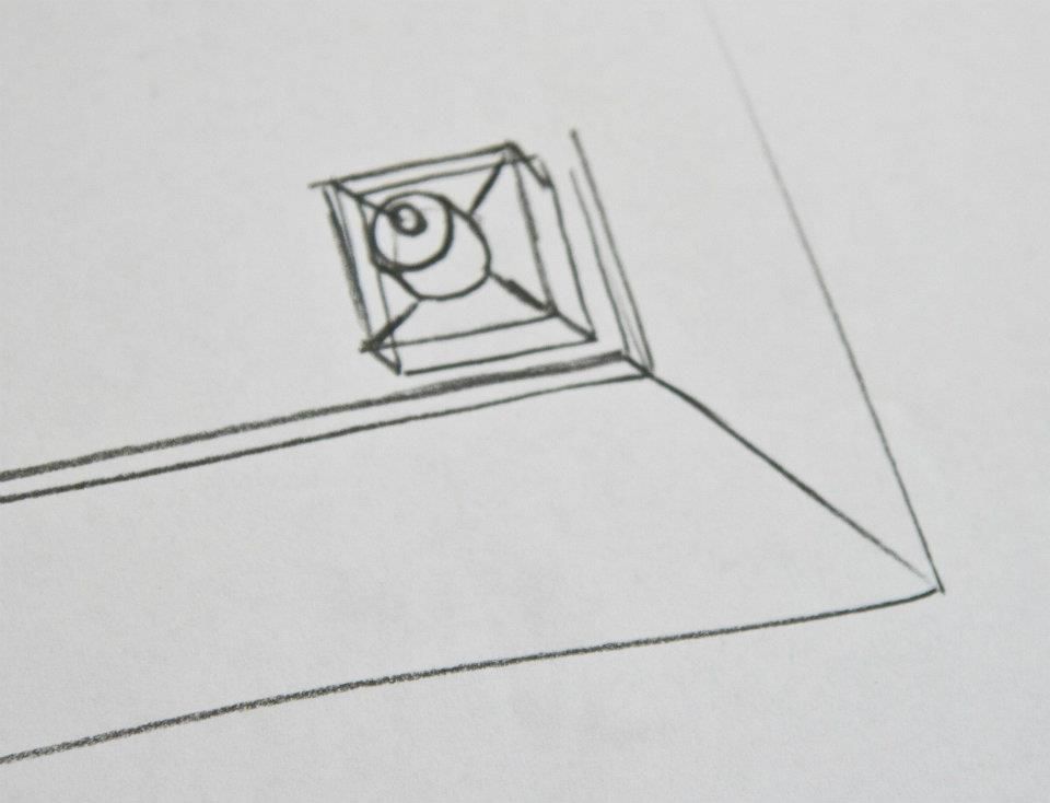 960x734 The Ink Bottle Cabinet - Ink Bottle Sketch