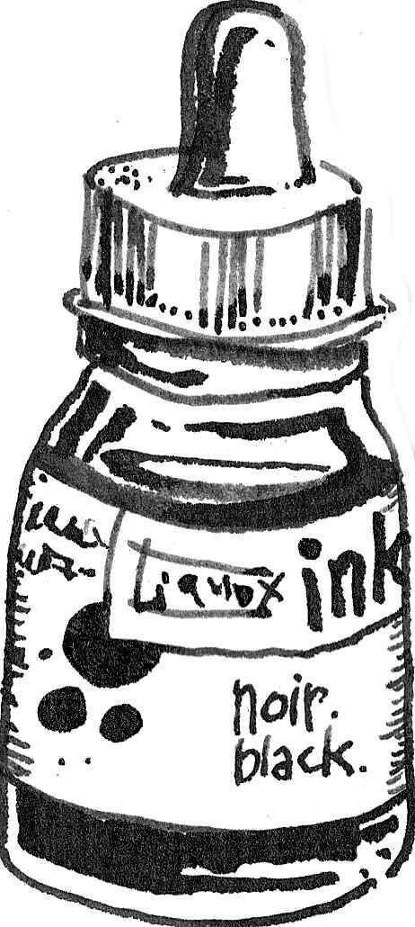 Ink Bottle Sketch at PaintingValley.com | Explore collection of Ink