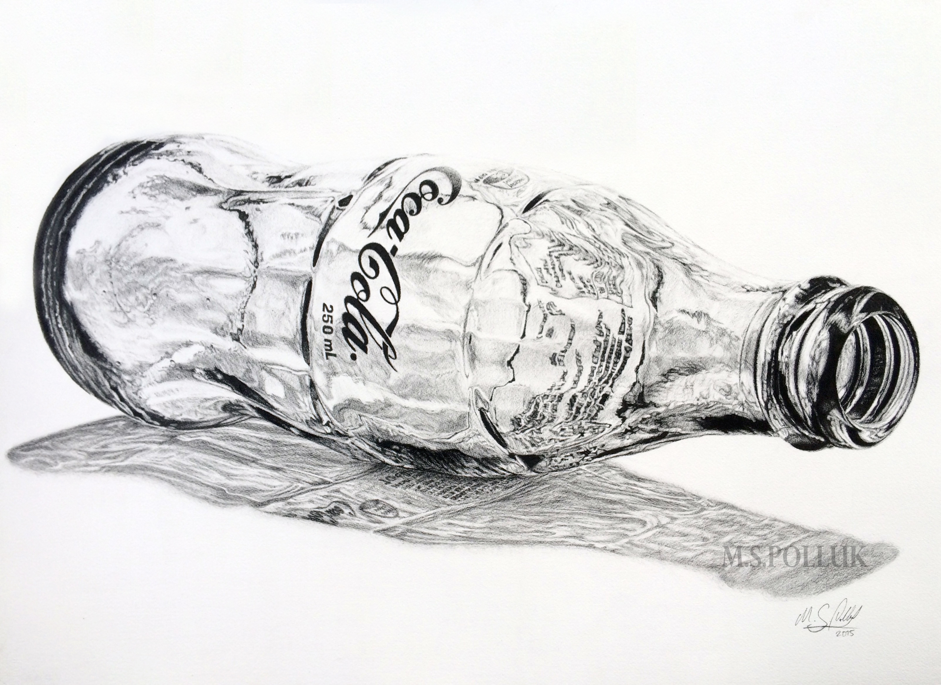 3209x2337 Artfido Buy Art Online Classic Coca Cola Glass Bottle Pen And - Ink Bottle Sketch