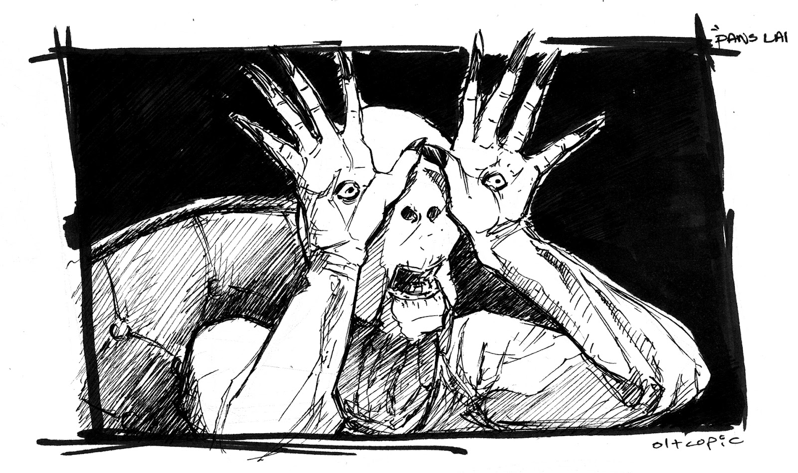 1600x948 Noir Movie Still Ink Sketches - Ink Sketches