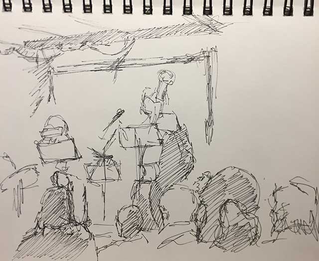 640x525 The Gravity Sessions Pen And Ink Sketches The Practicing Artist - Ink Sketches