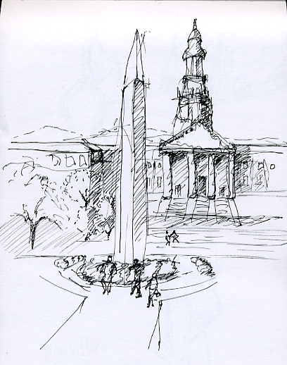 408x518 Urban Sketching Tutorial Starting A Sketch - Ink Sketching Techniques