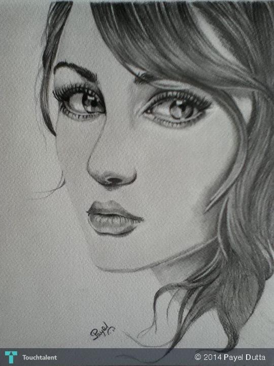 540x720 Innocent Sweet Girl.....sketch By Me Touchtalent - Innocent Sketch