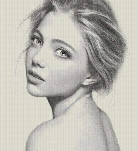 455x497 Art, Charcoal, Draw, Drawing, Eye, Girl, Hair, Innocent, Pencil - Innocent Sketch