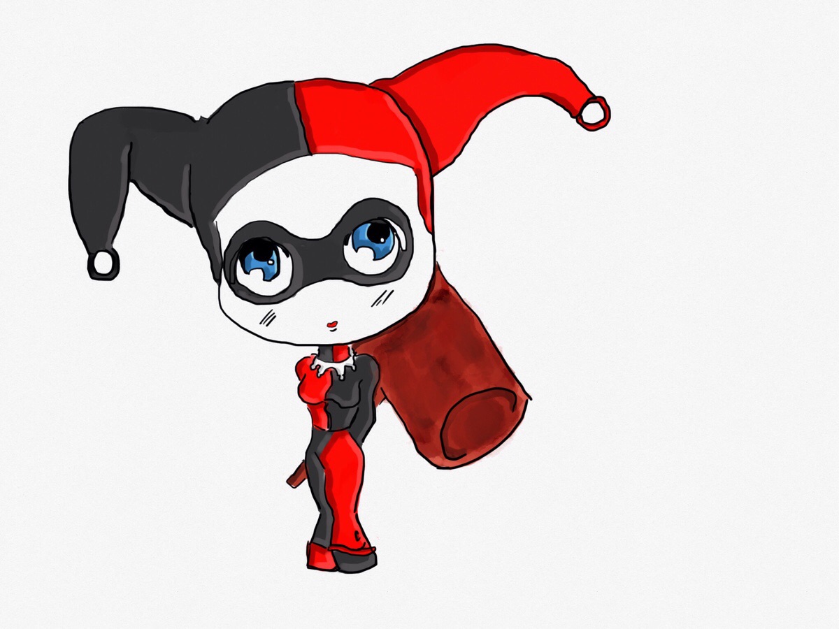 1200x900 Harley Quinn - Innocent Sketch
