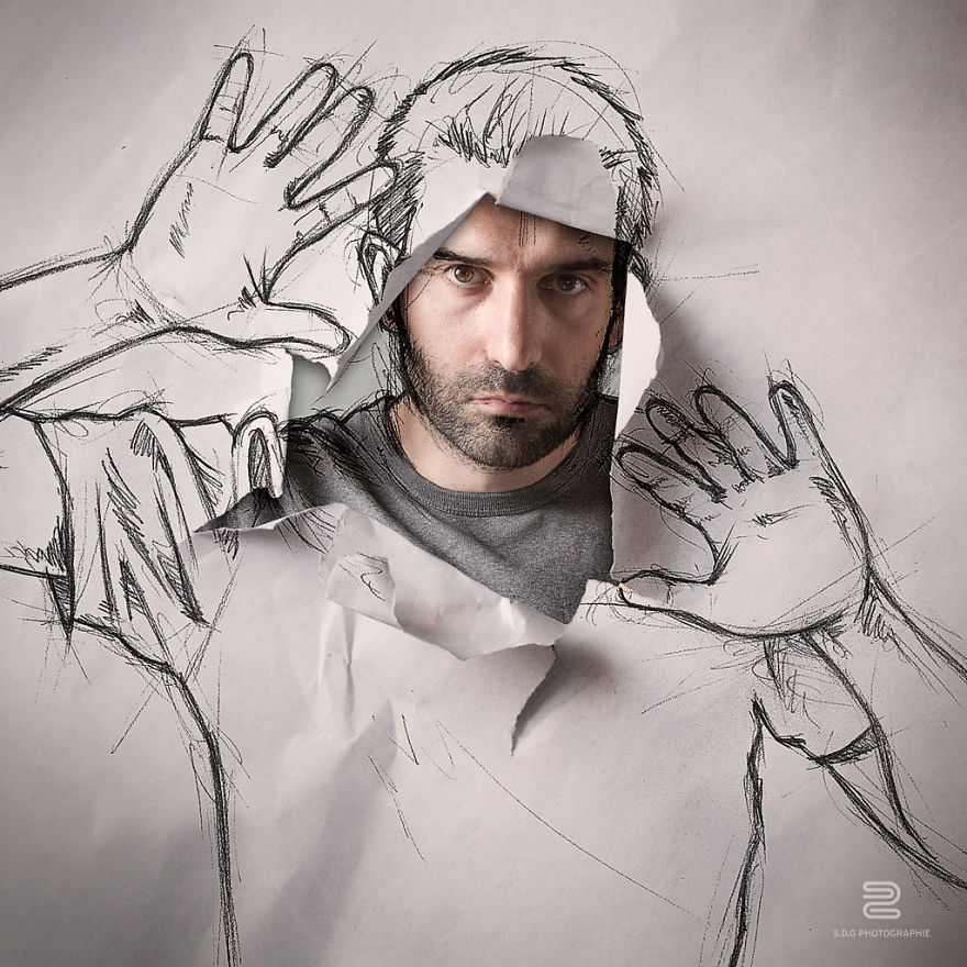 880x880 I Sketch On My Photos To Illustrate My Life Bored Panda - Innovative Sketches