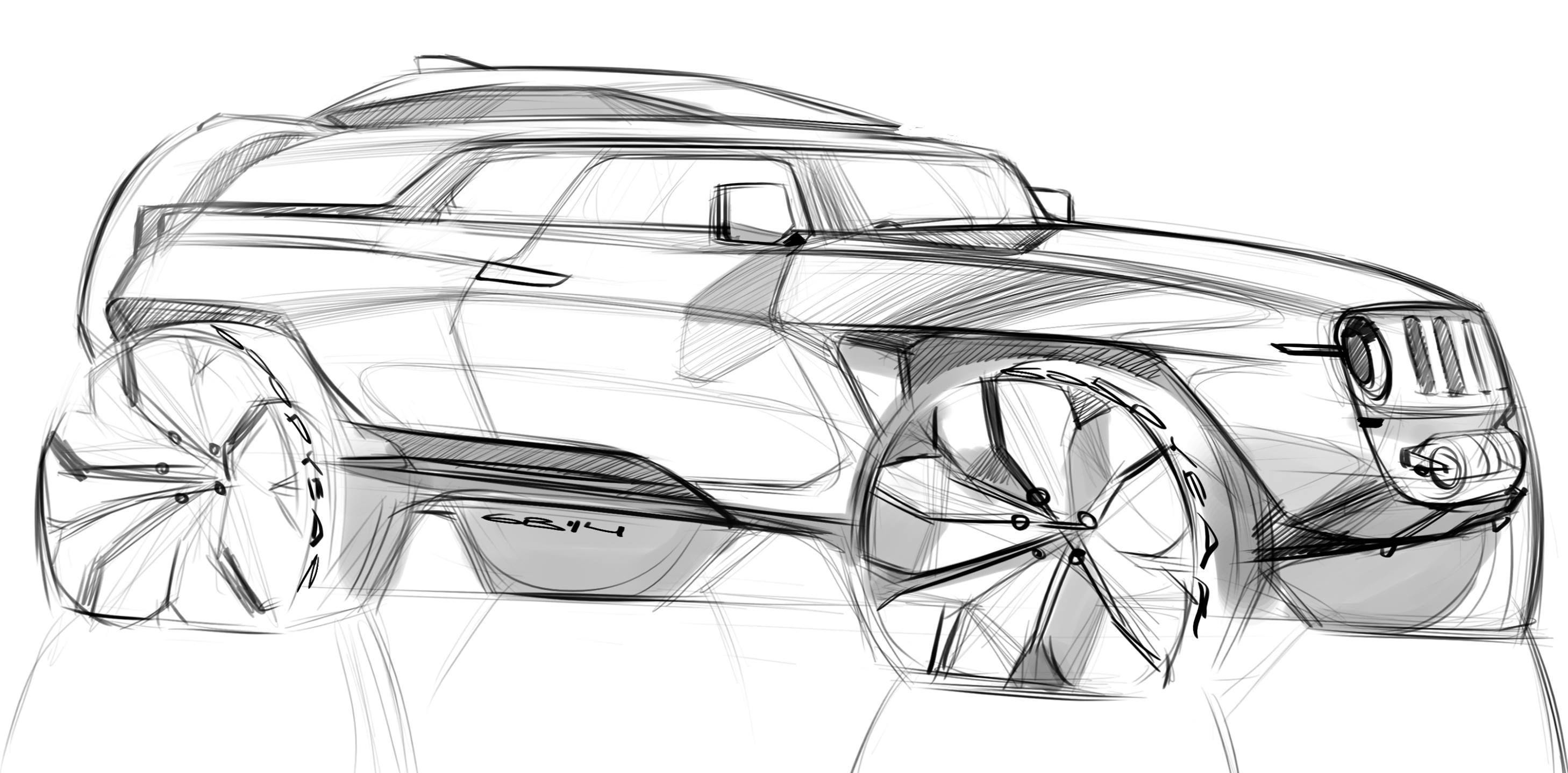 2916x1437 Suv Sketches To Real Redx Cars World - Innovative Sketches