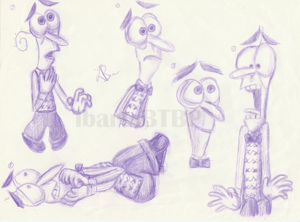 1024x757 Inside Out Fear S Real Sketches By Lbartsbtbp - Inside Out Sketches