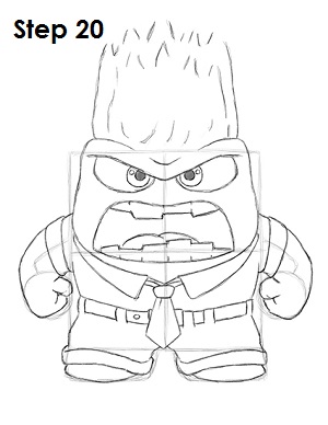 300x388 How To Draw Anger (Inside Out) - Inside Out Sketches
