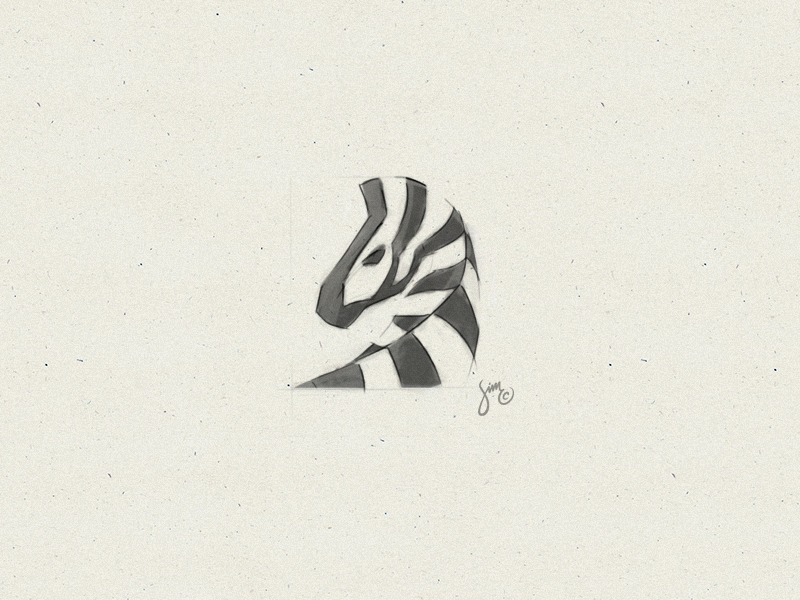 800x600 Zebra - Instagram Logo Sketch
